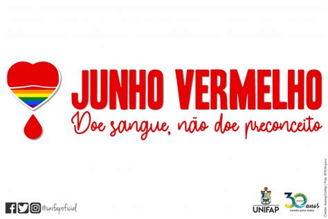 Junho Vermelho Unifap Refor A Campanha De Doa O De Sangue Unifap