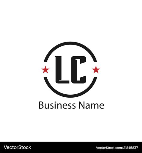 Initial letter lc logo template design Royalty Free Vector