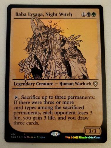 X Baba Lysaga Night Witch Showcase Foil Clb Battle For Baldur S Gate