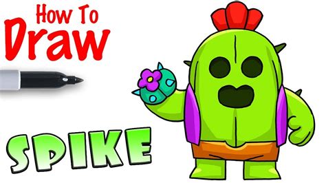 How To Draw Brawl Stars Spike Brawl Stars Spike Drawing | Images and ...