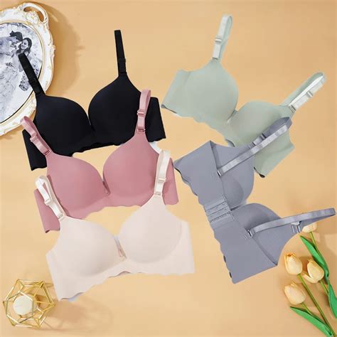 Women Seamless Bra Solid Push Up Lingerie Sexy Wire Free Bralette Female Intimates Comfort