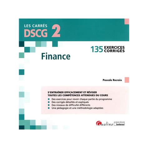 DSCG 2 finance 135 exercices corrigés pour réviser et s entraîner