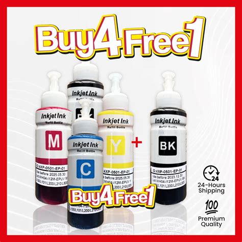 Ready Stock Malaysia Epson Ink Cmyk Set Bulk Pack Bottle High