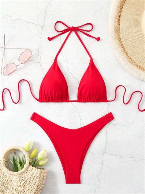 Search Red Swimsuit Shein Usa