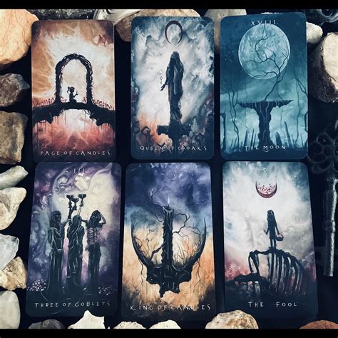 Shadow Journey Tarot Deck 78 Card Tarot Deck Featuring Dark Shadowy