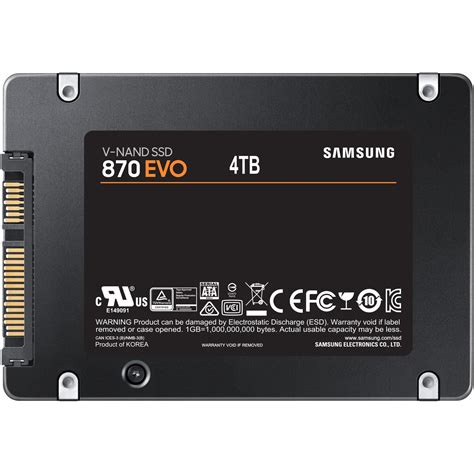 Samsung 870 Evo Solid State Drive Ssd Meghajtó 2 5 4tb Sata 6gbps Emag Hu