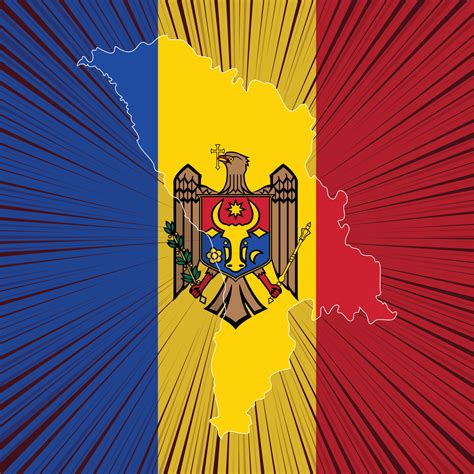 Moldova Independence Day Map Design Vector Art At Vecteezy