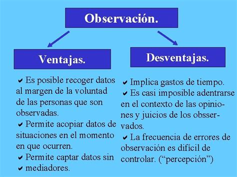 Tema La Observacin A Caractersticas De La Observacin