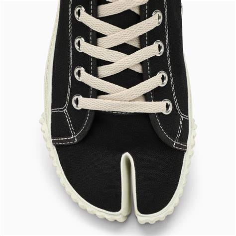 Maison Margiela Tabi Black Canvas High Trainer Thedoublef