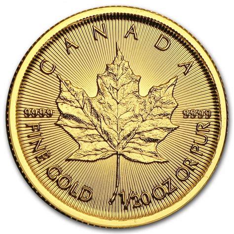 1 20 Oz Gold Canadian Maple Leaf Coin