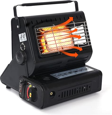 Offfay Portable Gas Heater Camping Gas Heater 1300W Gas Canister