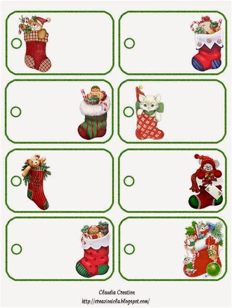 21 Plantillas De Etiquetas Para Regalos De Navidad Para Imprimir