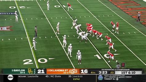 9 Baylor Vs 5 Oklahoma State Thrilling Ending 2021 College Football