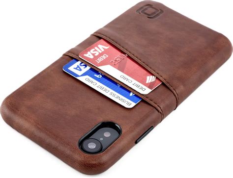 Amazon Dockem Genuine Leather Card Case For IPhone 13 With Built