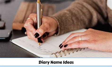 Diary Names And Title Ideas To Name Your Journal