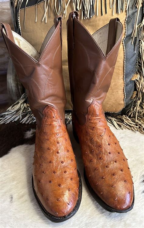 Nocona Mens Ostrich Western Gem