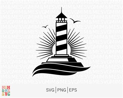 Lighthouse Svg Lighthouse Silhouette Svg Ocean Svg Sea Svg Etsy Canada