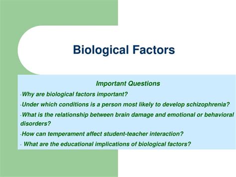 PPT - Biological Factors PowerPoint Presentation, free download - ID:153843