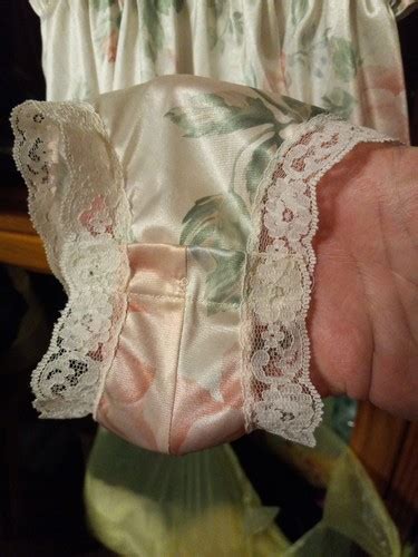 Vintage Shiny Glossy Satin Floral Teddy Bodysuit Lingerie Babydoll Size