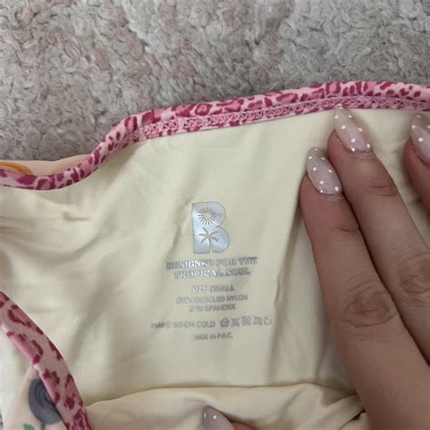 Black Bough Bikini Size Medium Top Size Small Depop