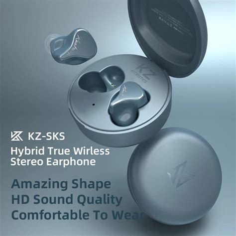 KZ SKS 1DD1BA Hybrid Earphones Bluetooth 5.2 TWS Headphonerue Noise ...