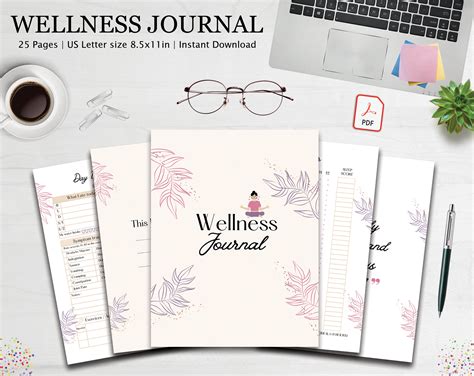 The Ultimate Wellness Journal, Printable Wellness Journal, Digital