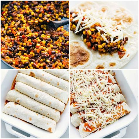 Vegetarian Enchiladas Black Bean Corn Chelsea S Messy Apron