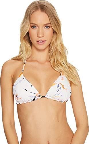 Amazon Bikini Lab Women S Reversible Triangle Bikini Swimsuit Top