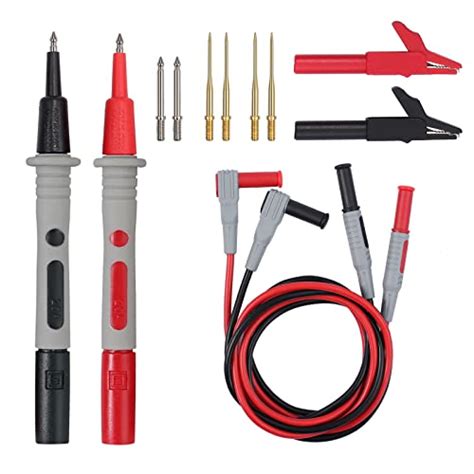 Proster In Multimeter Probe Test Lead Kit With Alligator Clips