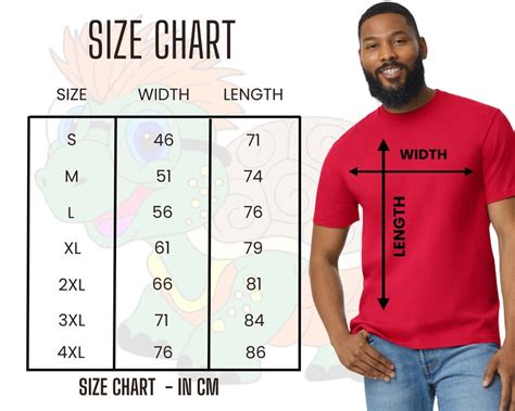 Gildan L B Mock Up Size Colour Chart Softstyle