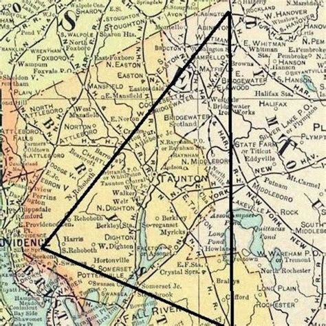 Map of the Bridgewater Triangle