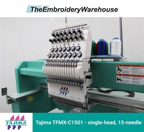 Tajima Tfmx C1501 Single Head 15 Needles Commercial Embroidery