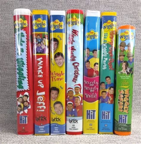 The Wiggles Lot Of 7 Original Vhs Tapes Clamshell Cases 33 95 Picclick Ca