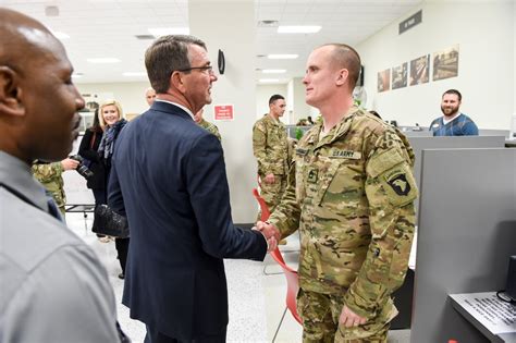 DVIDS - Images - Secretary of defense visits with soldier at Fort ...