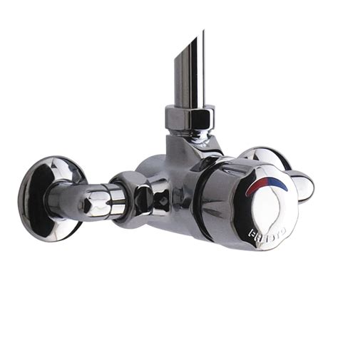 Shower Mixer Tap Alpa Presto Wall Mounted Chromed Metal