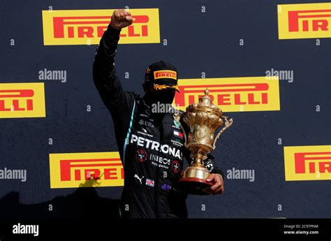 Race Winner Lewis Hamilton Of Mercedes Celebrates After The 2020