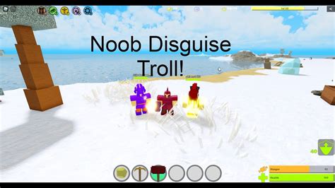 Noob Disguise Trolling Booga Booga Hybrid Roblox Youtube