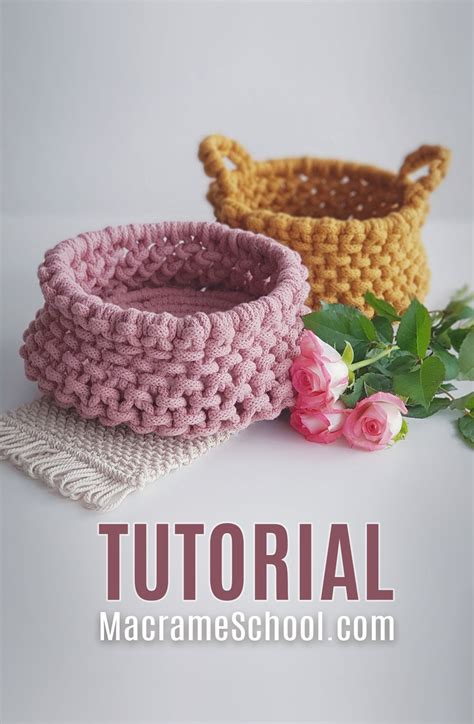 Macrame Basket Patterns Free This Is A Super Easy Macrame Basket