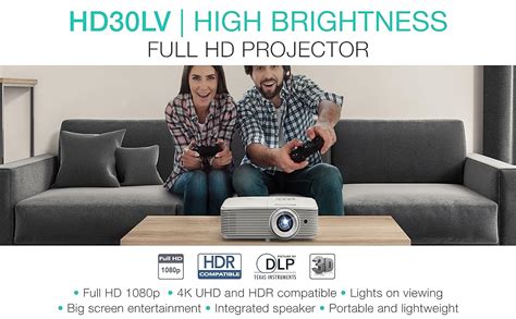 Amazon Optoma Hd Lv Compact Gaming And Home Theater Projector