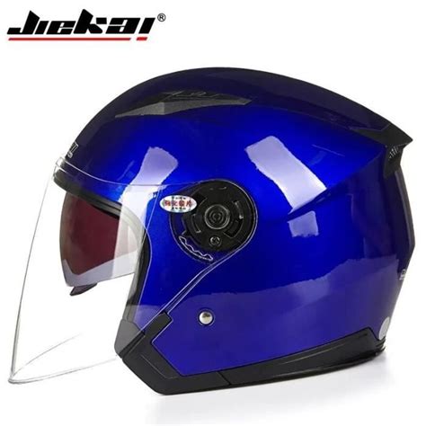 Casque De Moto Visage Ouvert Ent Casques Vintage Avec Double