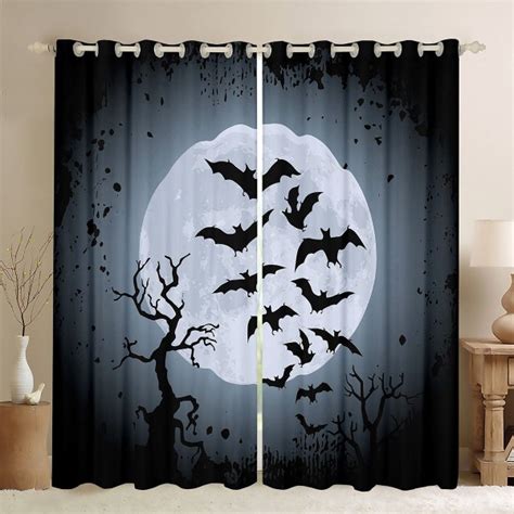 Halloween Curtains Etsy