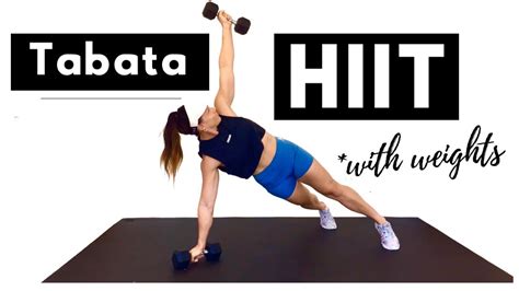 30 Minute Tabata Hiit With Weights 🔥torch Calories🔥 Youtube