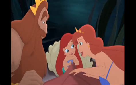 Young Ariel Brown Hair Triton And Athena Before Her Death Bed Scene ...