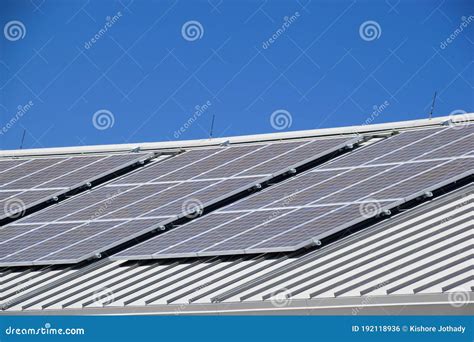 Details of Solar Panels on the Roof Top Stock Photo - Image of ...