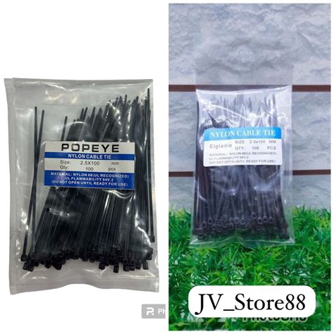 Jual Kabel Ties Hitam 10cm 15cm 20cm 25cm 30cm Harga 1pack Isi