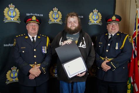 Boardwalk Stabbing Victim Liam Frenette Honoured By Police Sault Ste