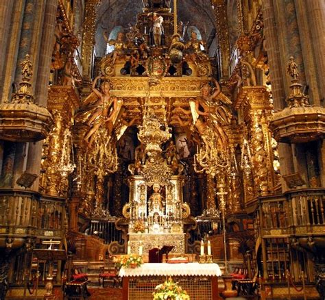 St James Cathedral Spain High Altar In The St James Cathedral In