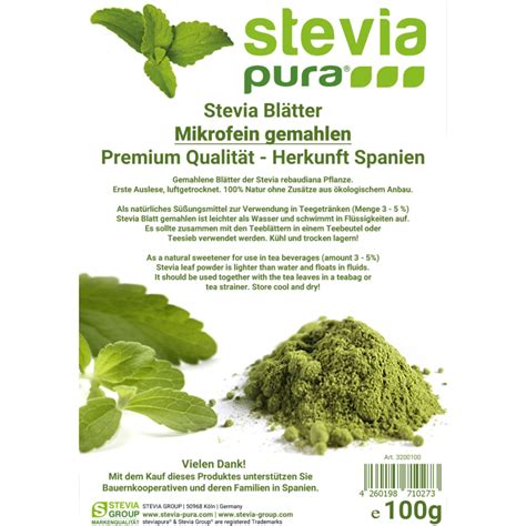 Estevia En Polvo Natural Molida Hoja De Stevia Molida Verde