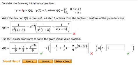 Solved Consider The Following Initial Value Problem Y Y Chegg