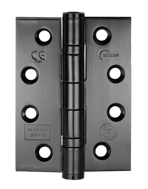 Eclipse Grade 13 Stainless Steel Ball Bearing Hinge Black Handles4doors